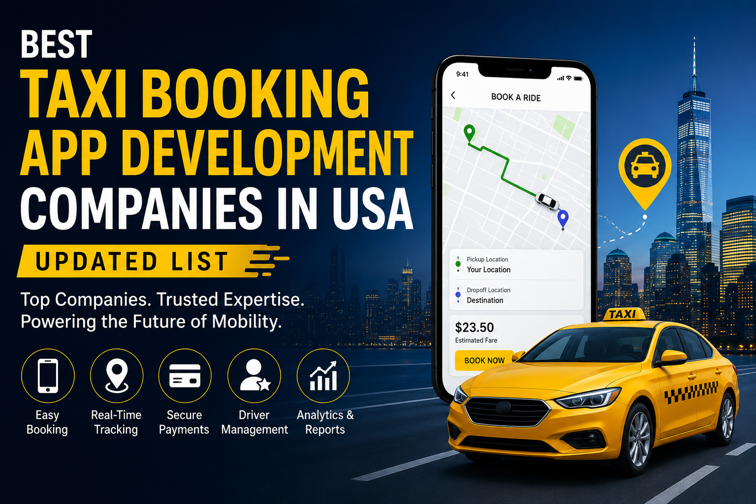 Top Taxi Booking App Development Companies