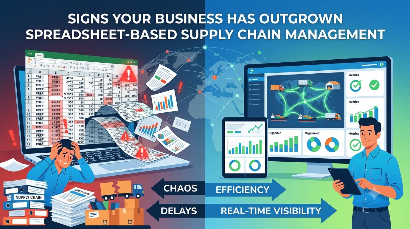 5 Signs Your Business Has Outgrown Spreadsheet-Based SCM