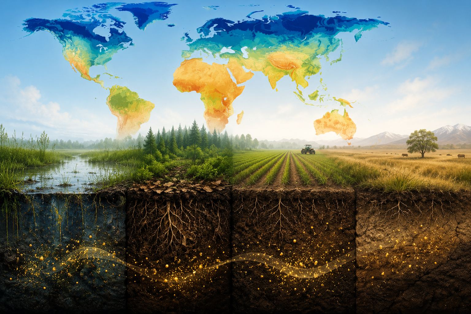 Mapping the hidden stable carbon reservoir beneath our feet
