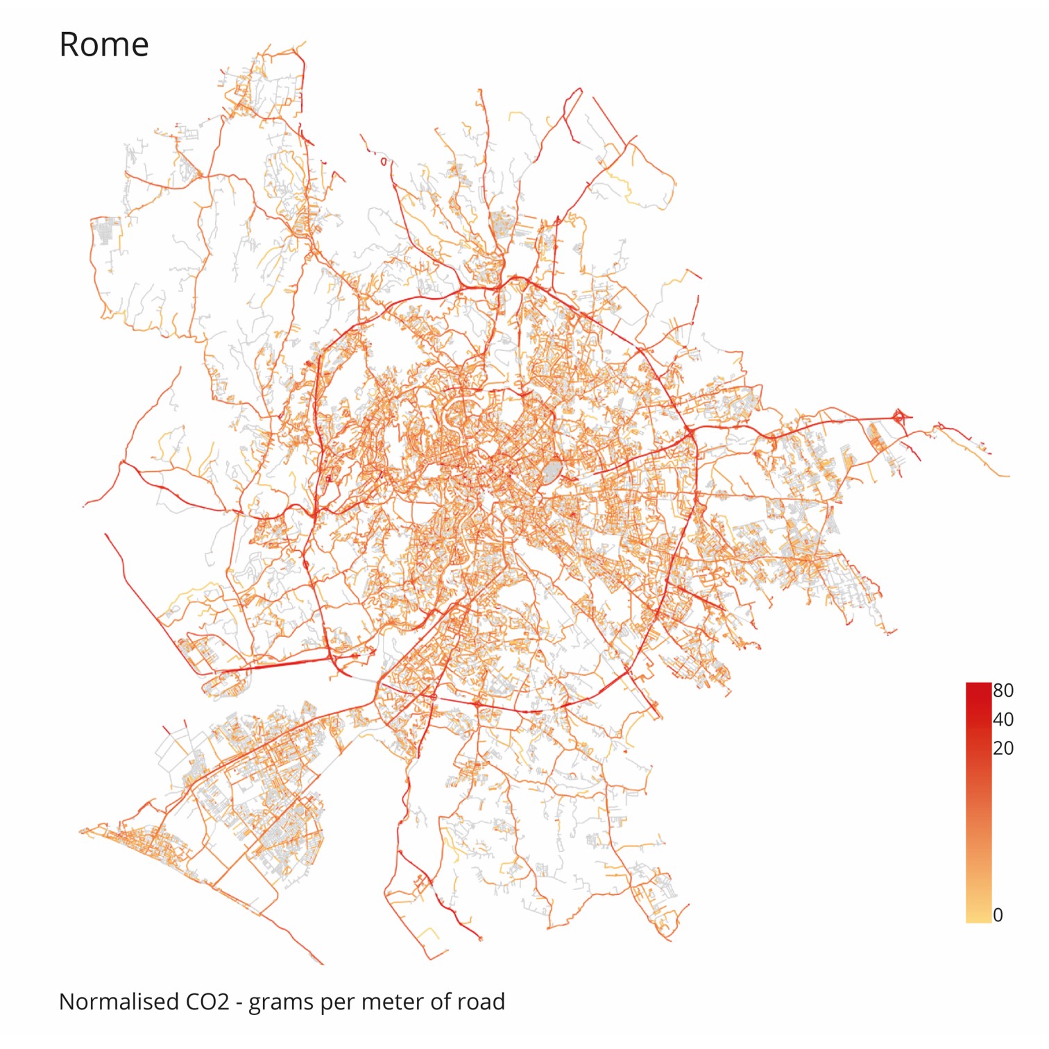 The (un)bearable heaviness of vehicle emissions: emergence of scaling and reduction policies