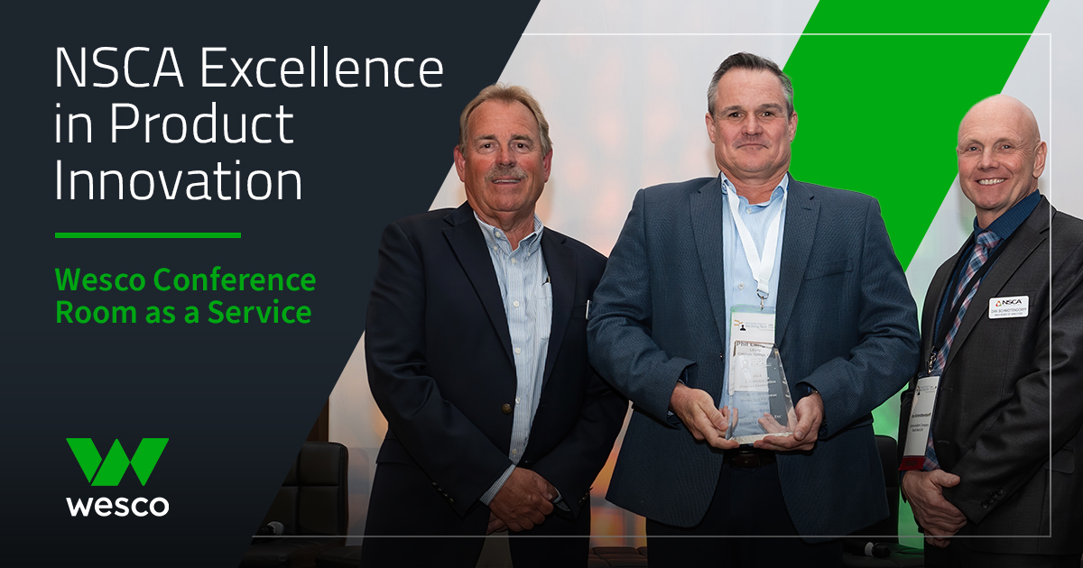 Wesco receives NSCA Excellence in Product Innovation Award