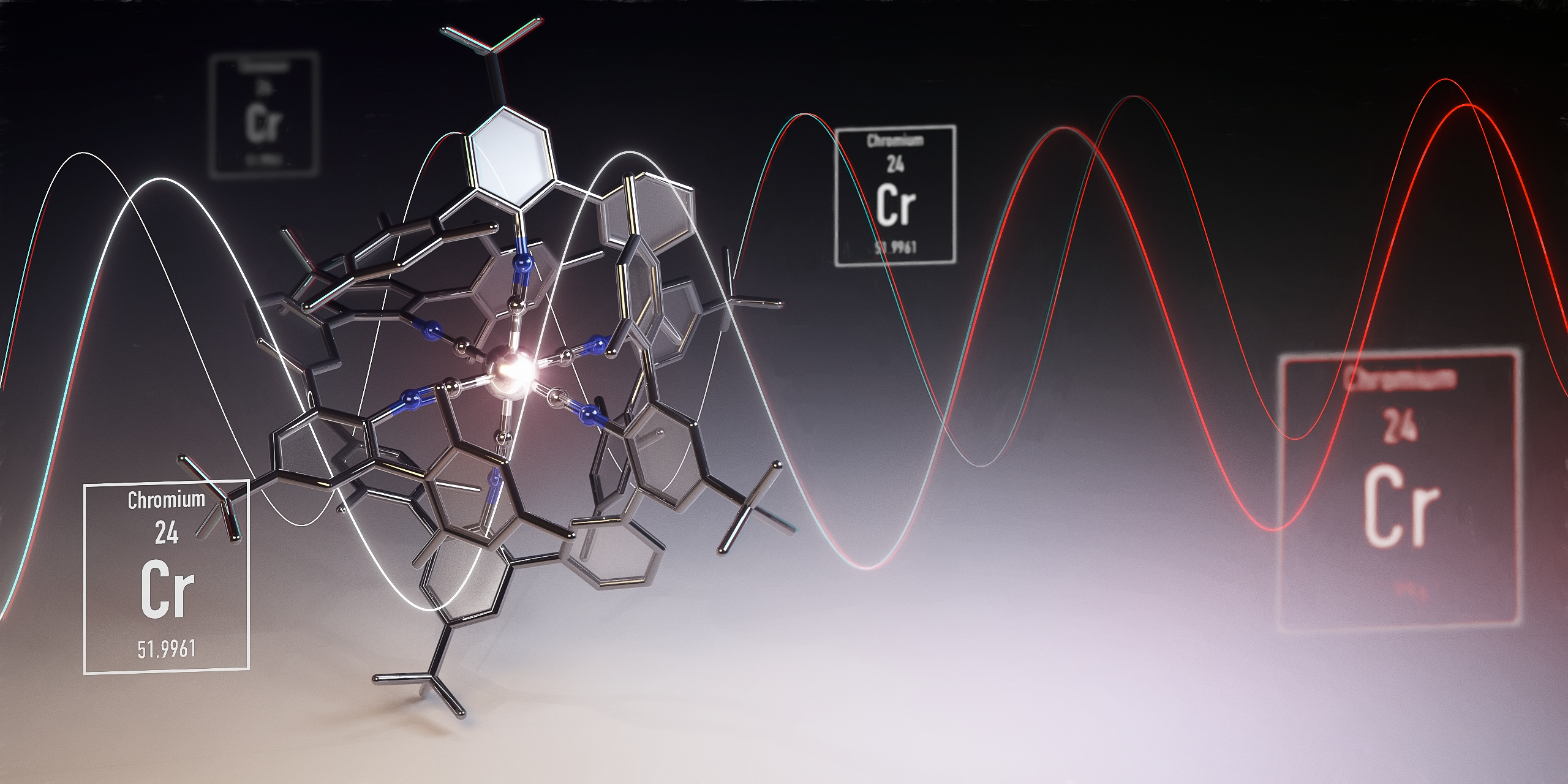 Replacing noble ruthenium and osmium with abundant chromium in photoactive complexes