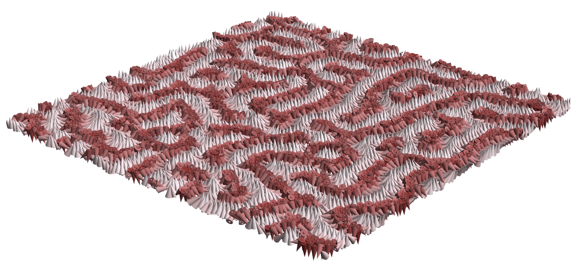 Inverse transition of labyrinthine domain patterns in ferroelectric thin films