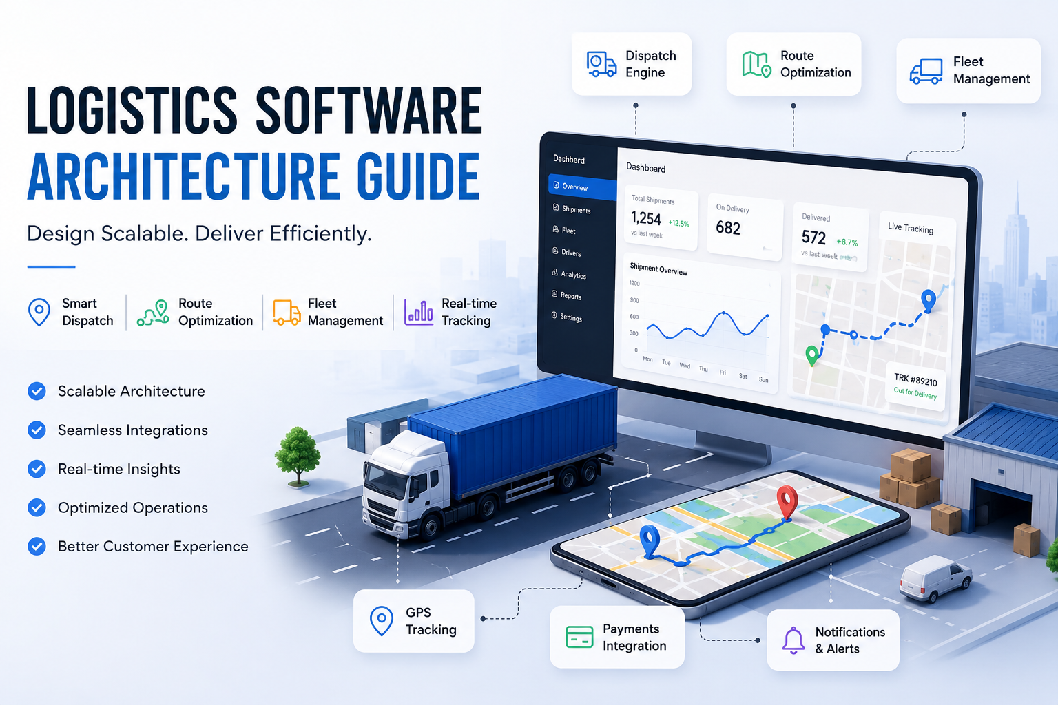 Logistics Software Architecture Guide: System Design, Dispatch & Fleet Management