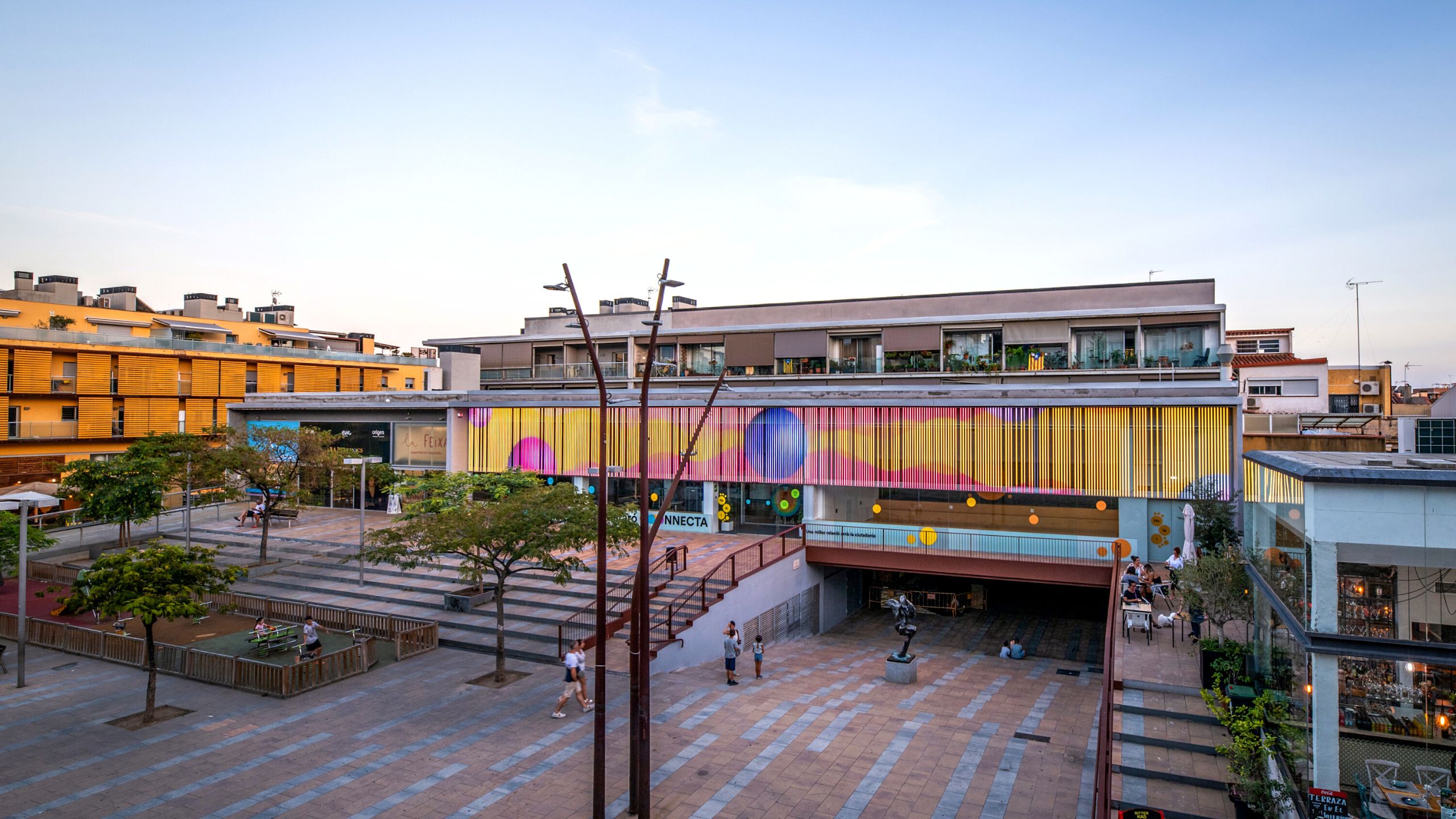 Digital multimedia facade at Espai Mataró