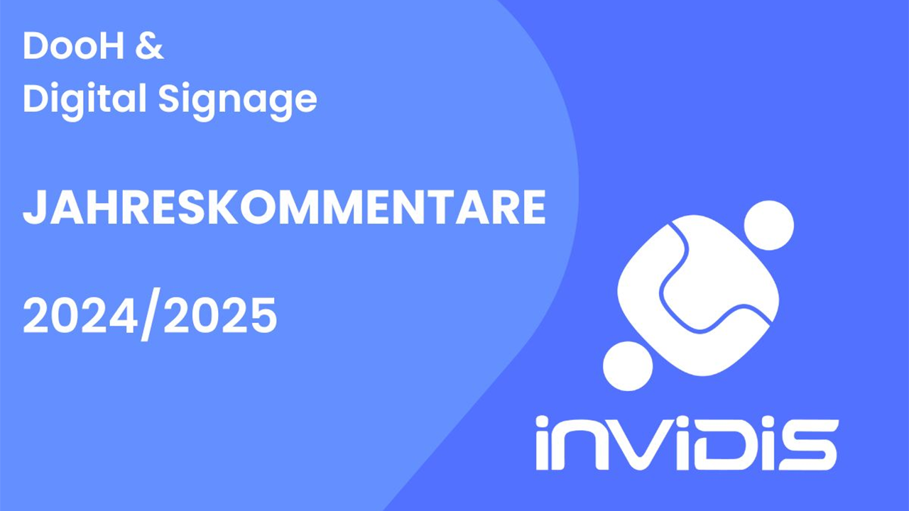AVIXA DooH Digital Signage Jahreskommentar 2024 2025