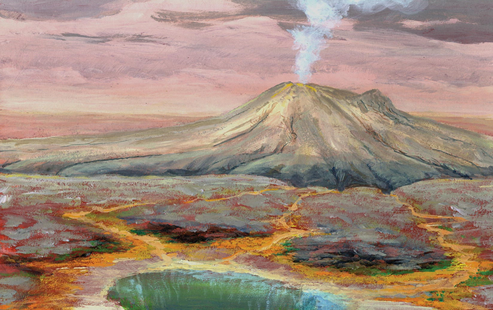 How iron sulfide in ancient terrestrial hot springs could have sparked life's first building blocks