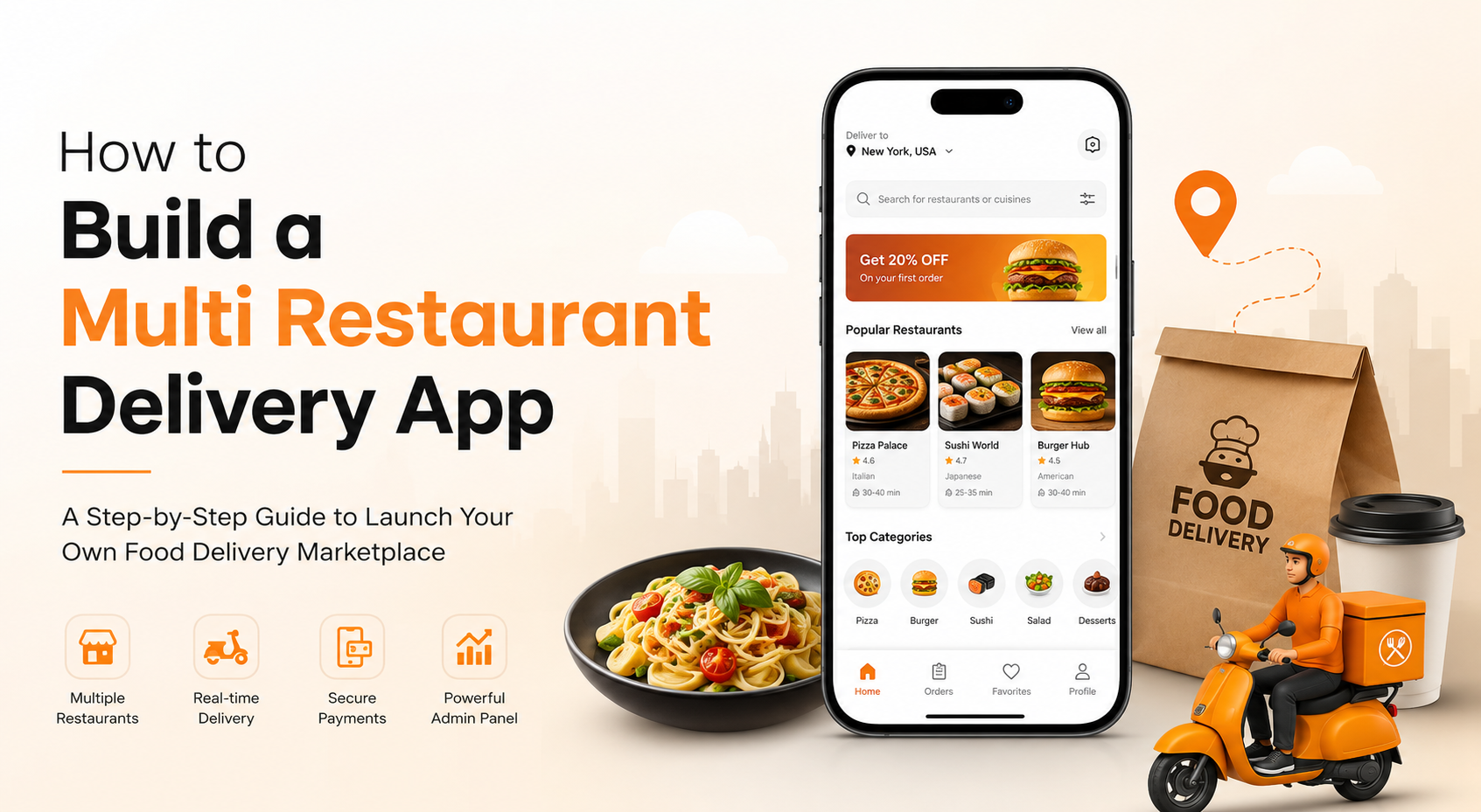 How to Build a Multi Restaurant Delivery App: Step-by-Step Guide