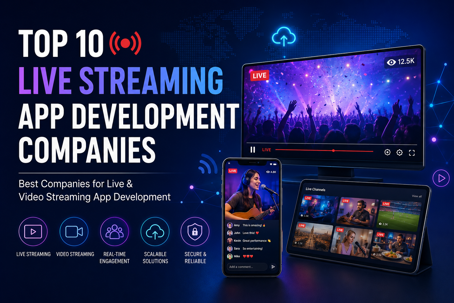 Top 10 Live Streaming App Development Companies in 2026