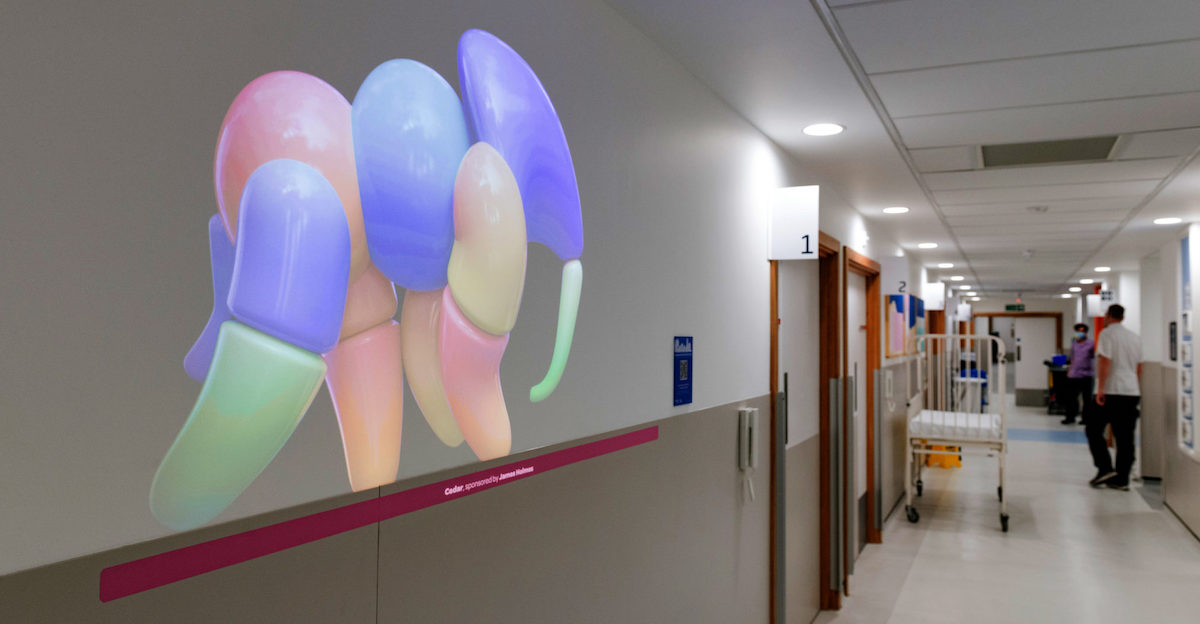 Kids Cancer Ward In UK Uses Playful Projected Characters To Engage Donors