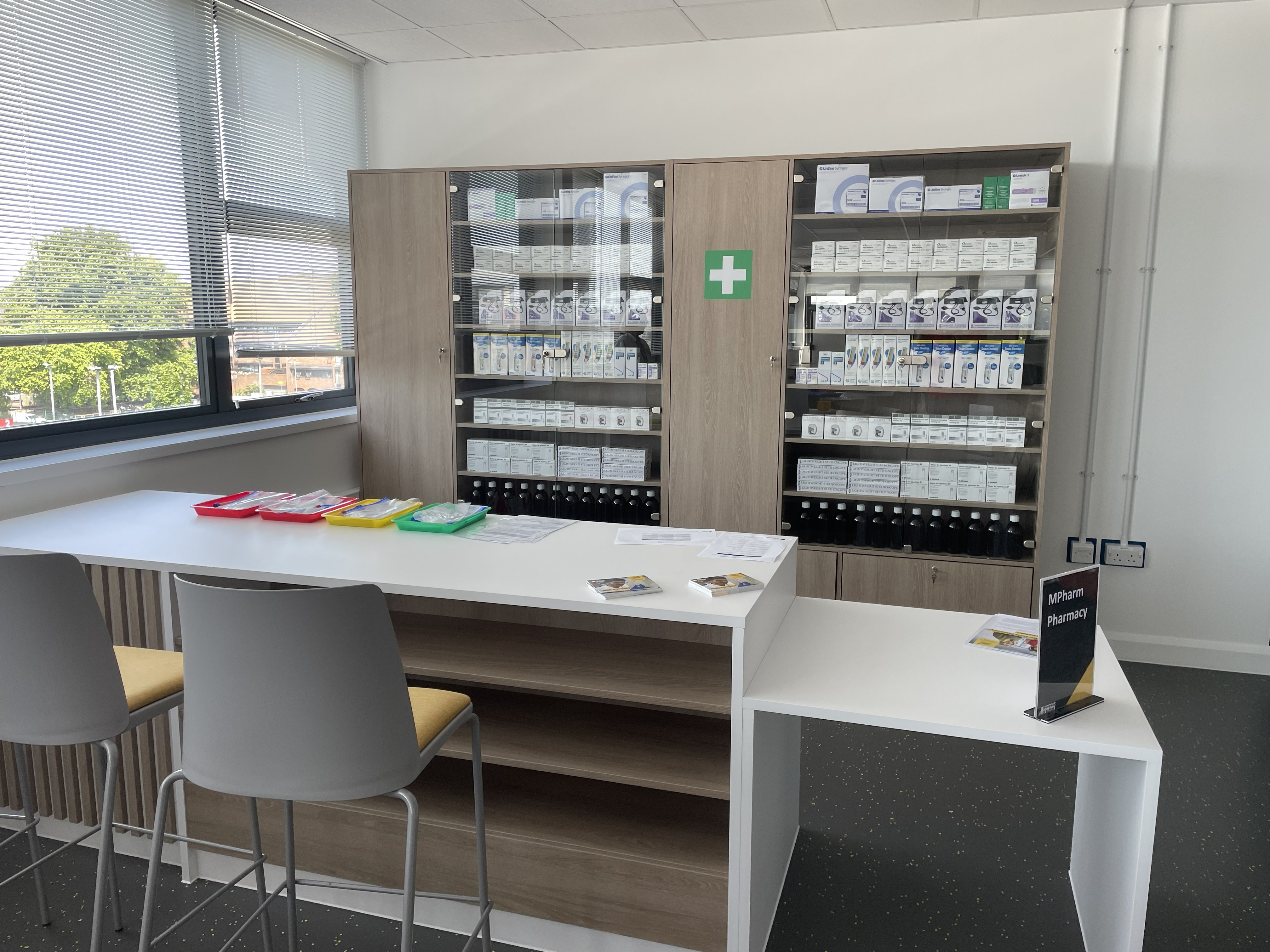 Practice suite, mock dispensary and a telehealth room: Inside Suffolk Uni’s new pharmacy facilities