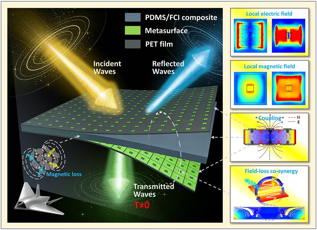 Cascaded Broadband Low‑Frequency Microwave Absorption Covering P‑ to C‑Band in Ultra‑Thin Metamaterials via Synergistic Local‑Field and Loss‑Field Enhancement