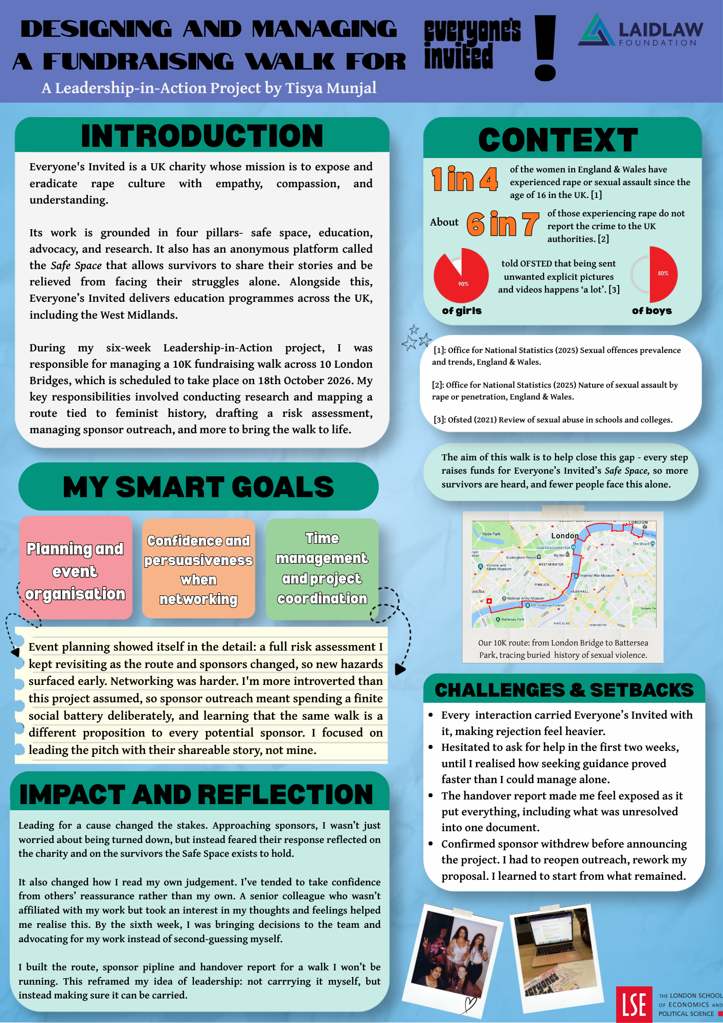 Tisya Munjal - Laidlaw Leadership-in-Action Poster