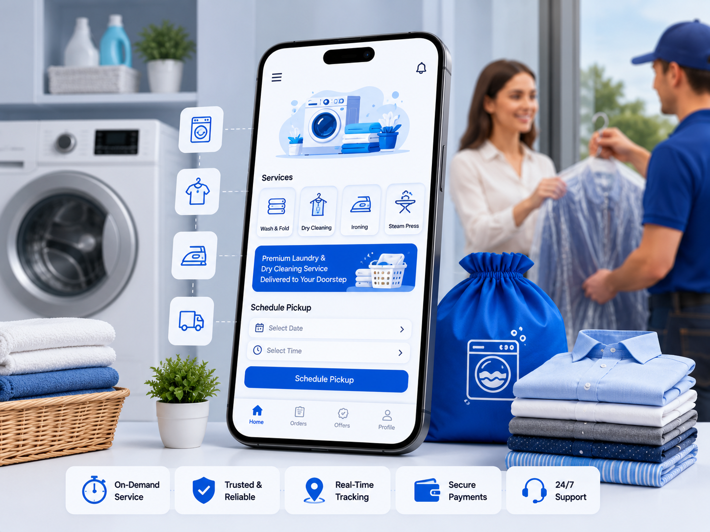 Top 7 Laundry App Development Companies for Businesses Apps