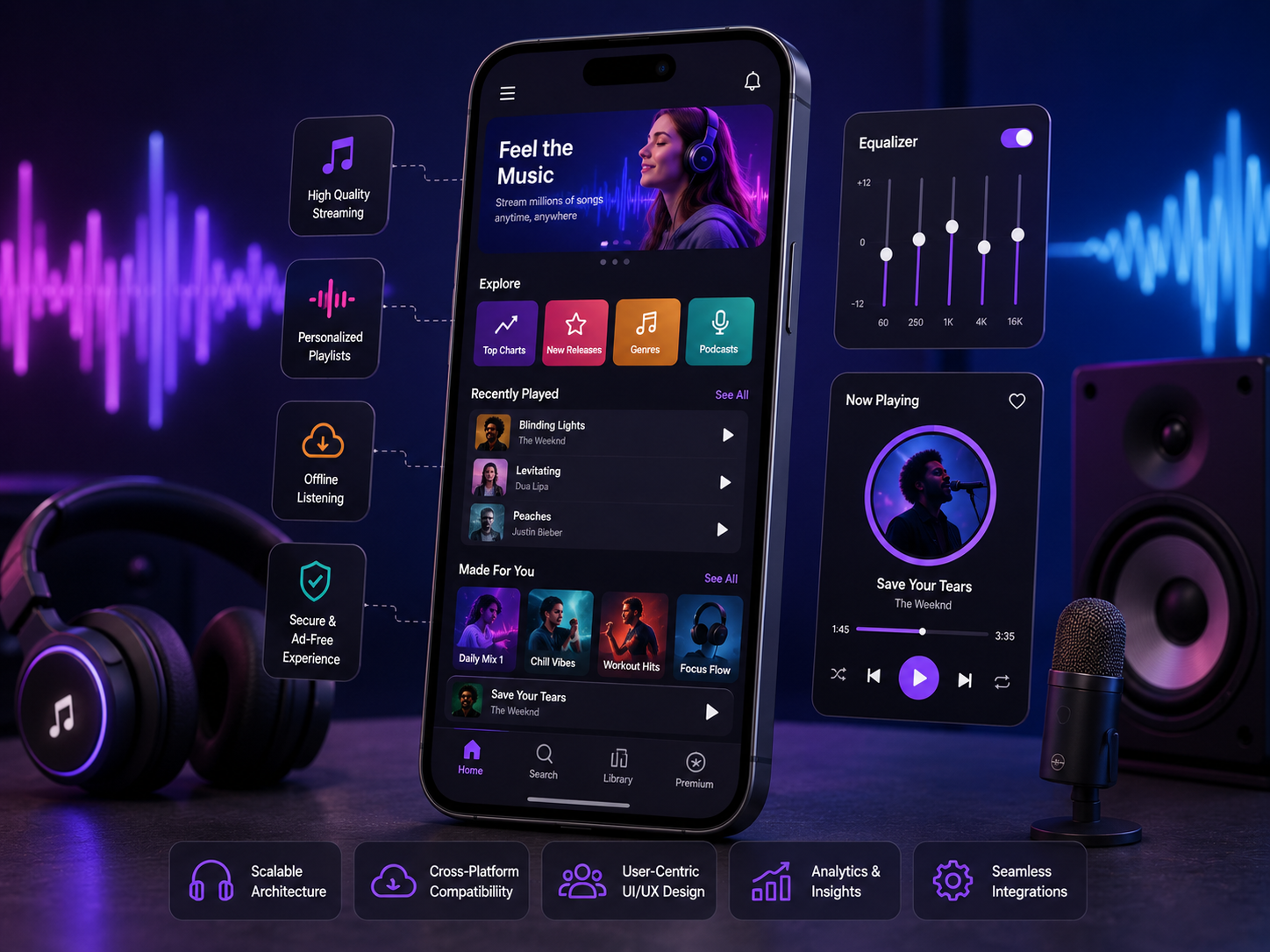 Top 10 Music App Development Companies for Audio Streaming Solutions
