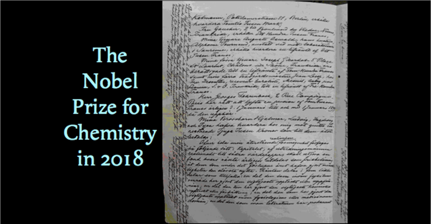 The Nobel Prize for Chemistry in 2018: recognition for Frances Arnold's work on directed evolution of enzymes