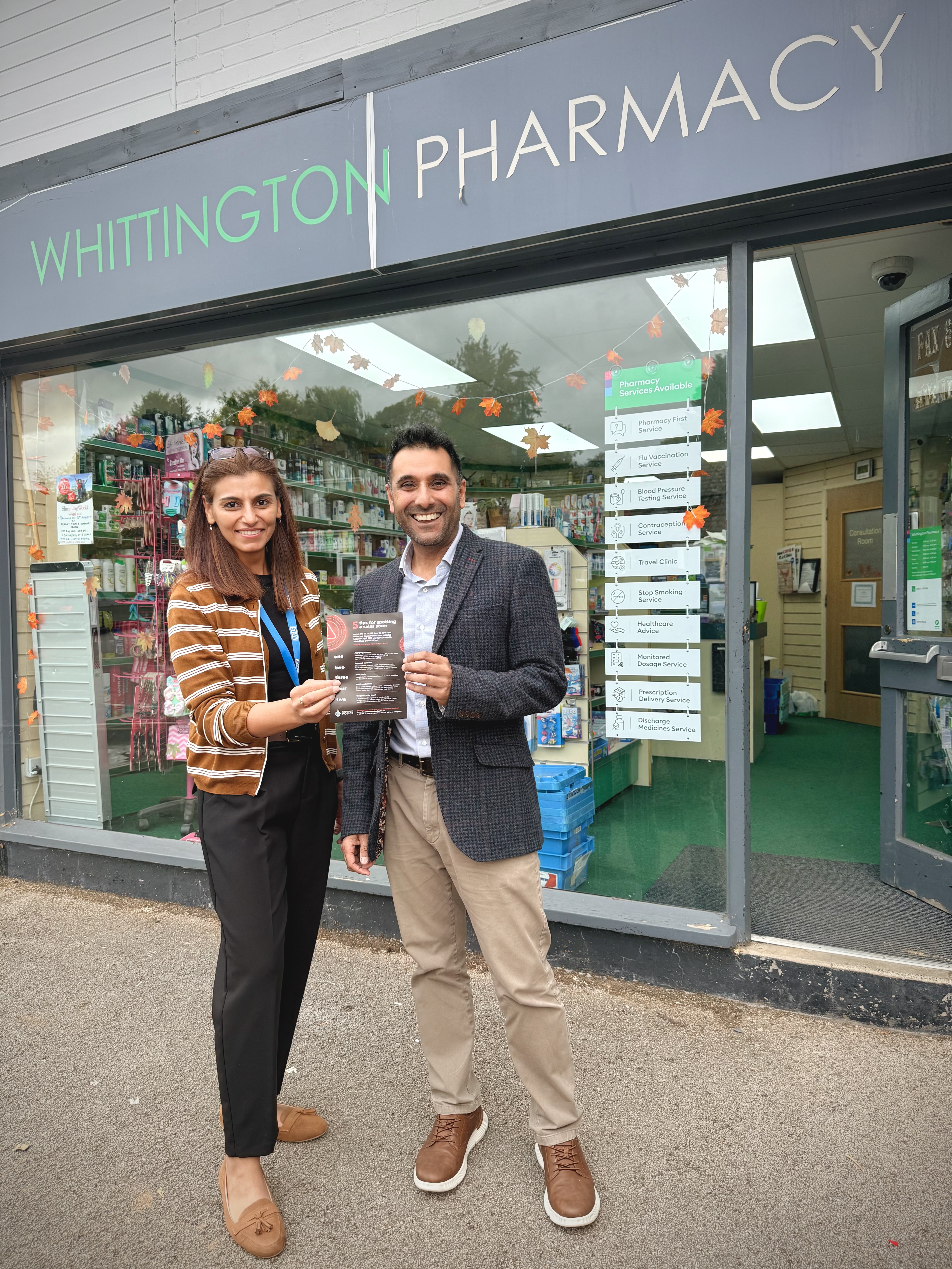 Staffordshire Police parter with community pharmacies to protect patients against fraud 