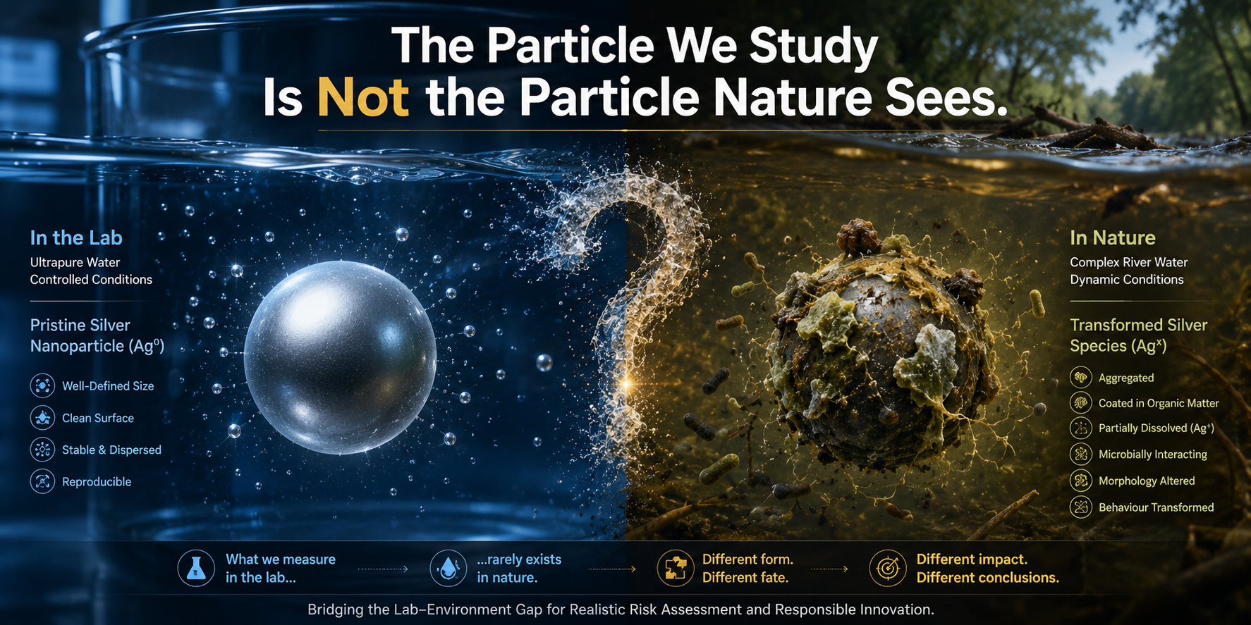 The Pristine Myth: We Still Don’t Know What Most Nanoparticles Become in Real Water