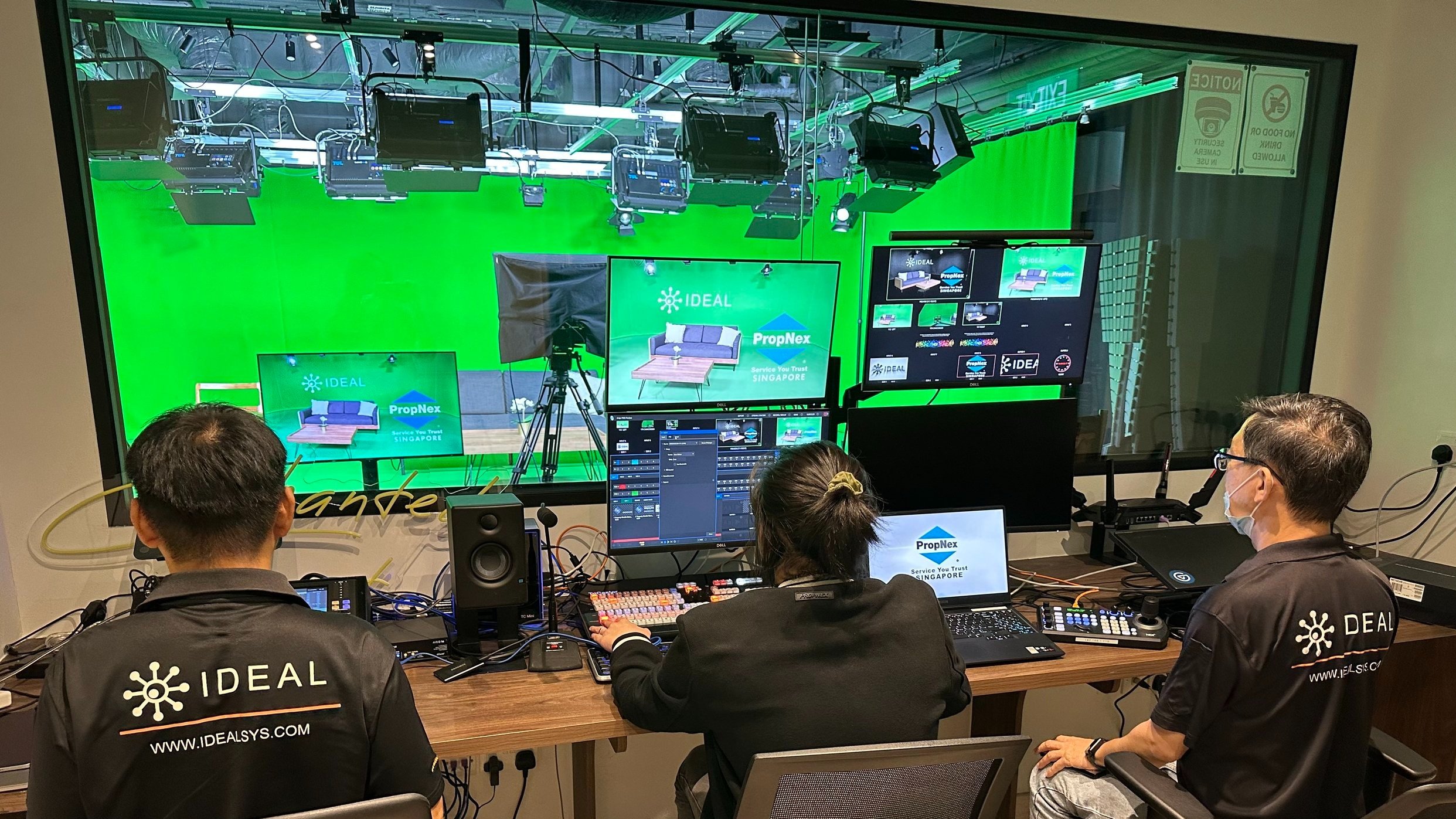 4K NDI studio for PropNex Singapore