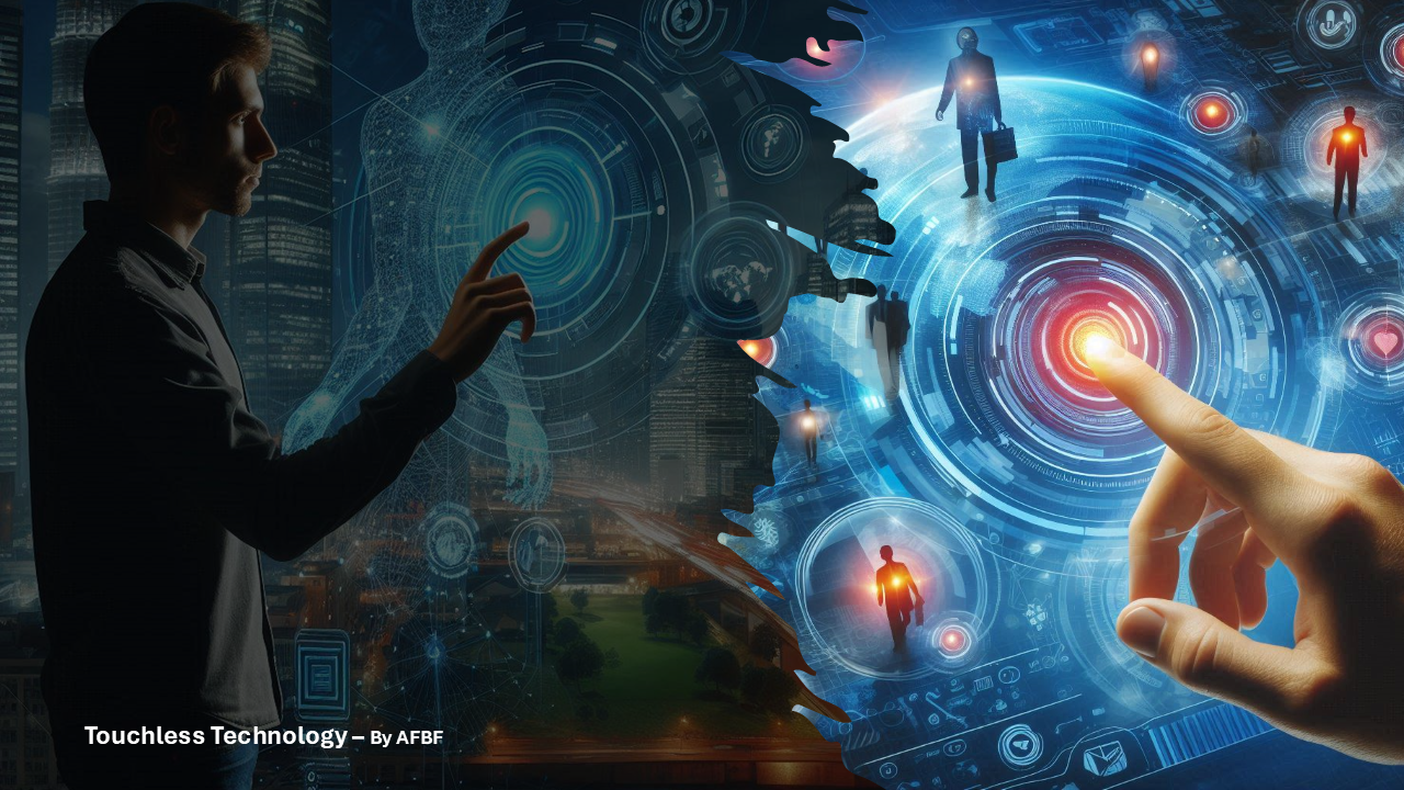 How is touchless technology transforming human-computer interaction, and what significant roles does the AV industry play in this transformation?