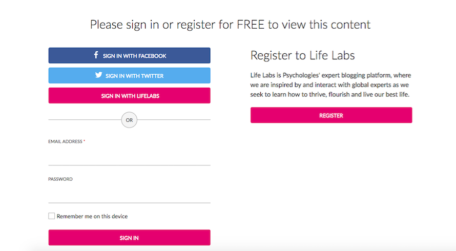 Helping you drive user registrations