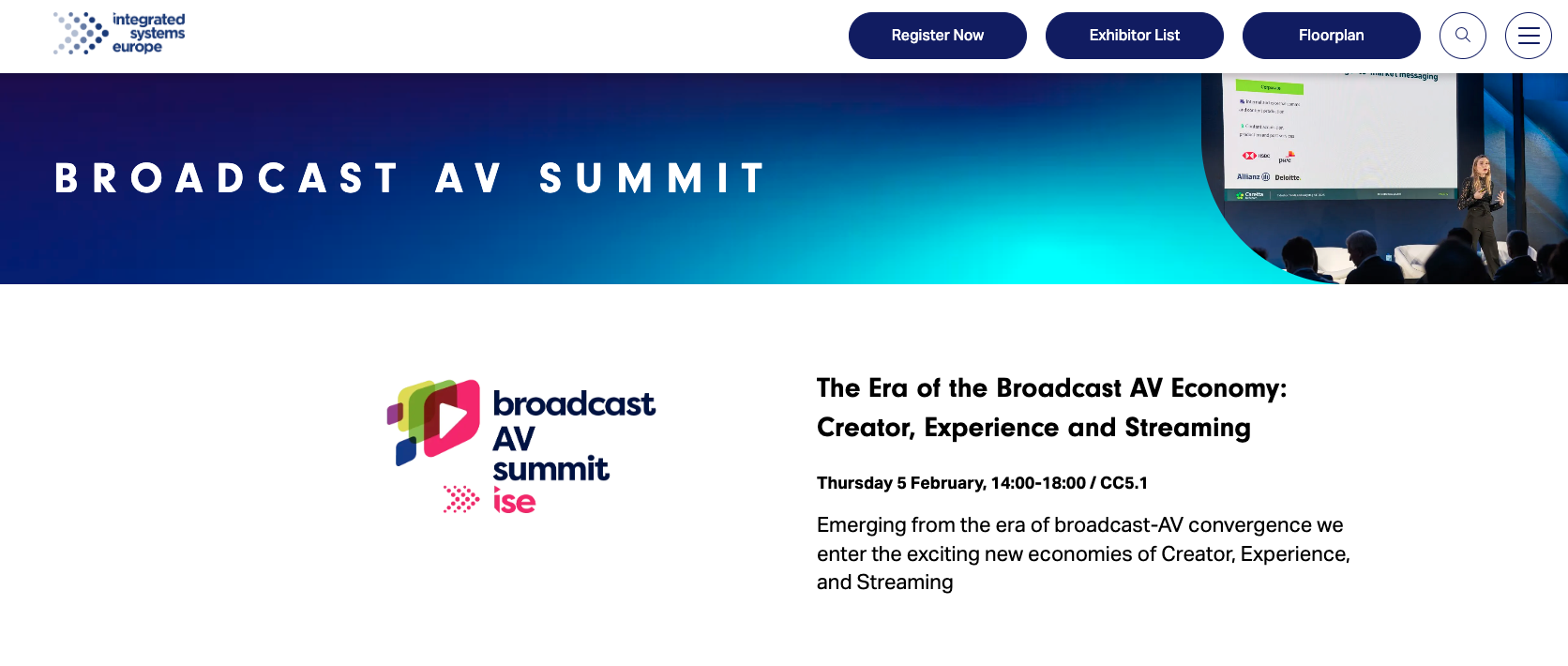 Integrated Systems Europe 2026