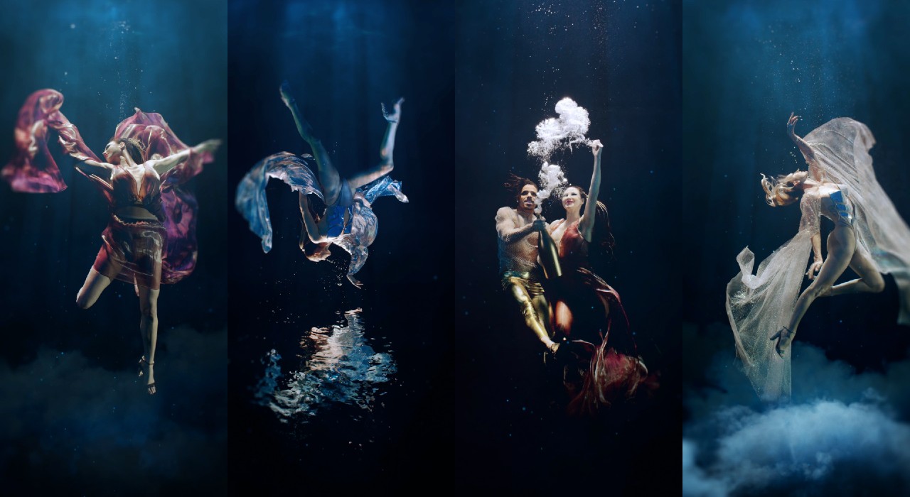 Las Vegas Hotel Transformed by Stunning Underwater Filming Displays