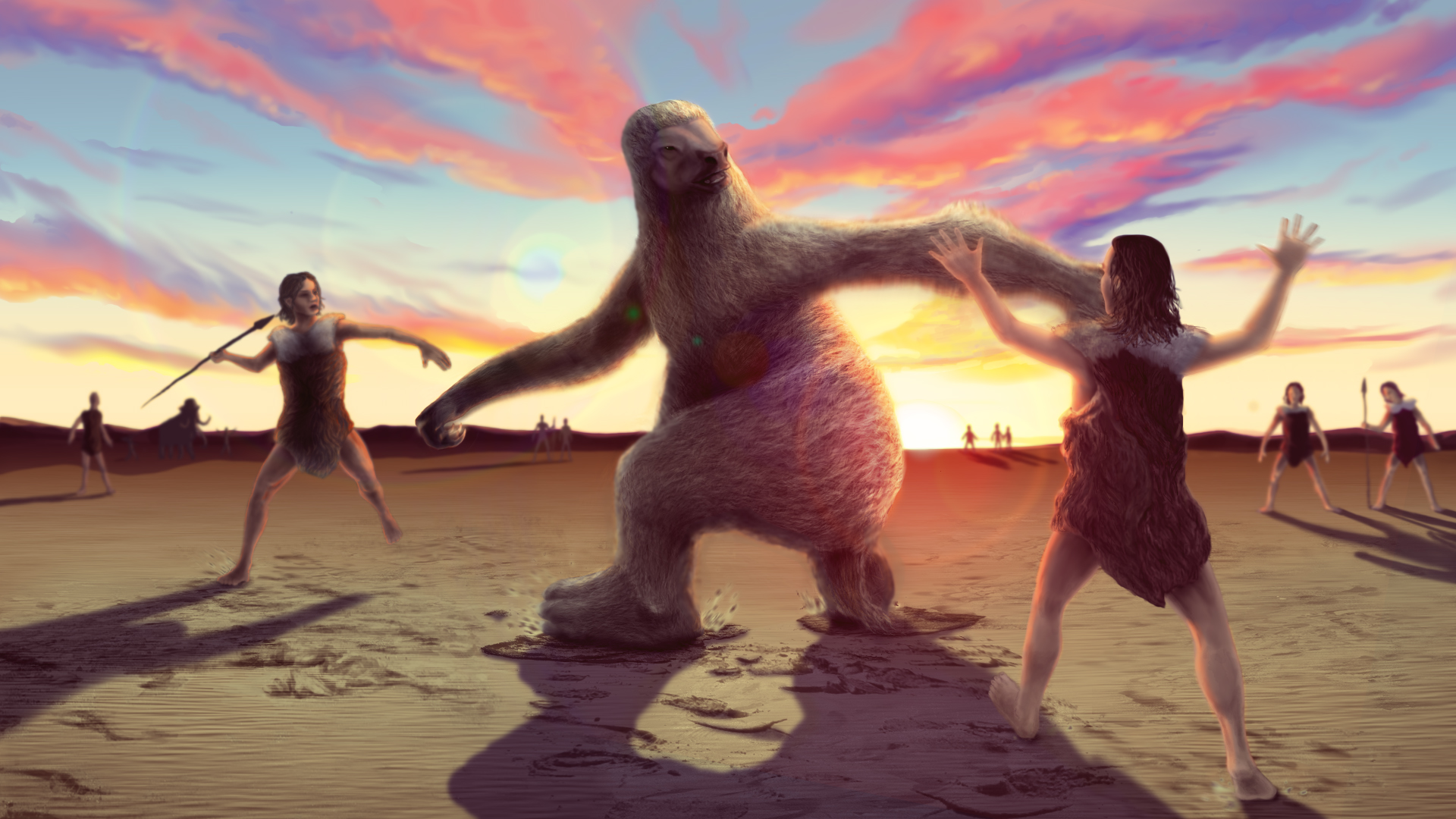 Sloth-Human Interaction at White Sands National Monument or The Disco Sloth? 
