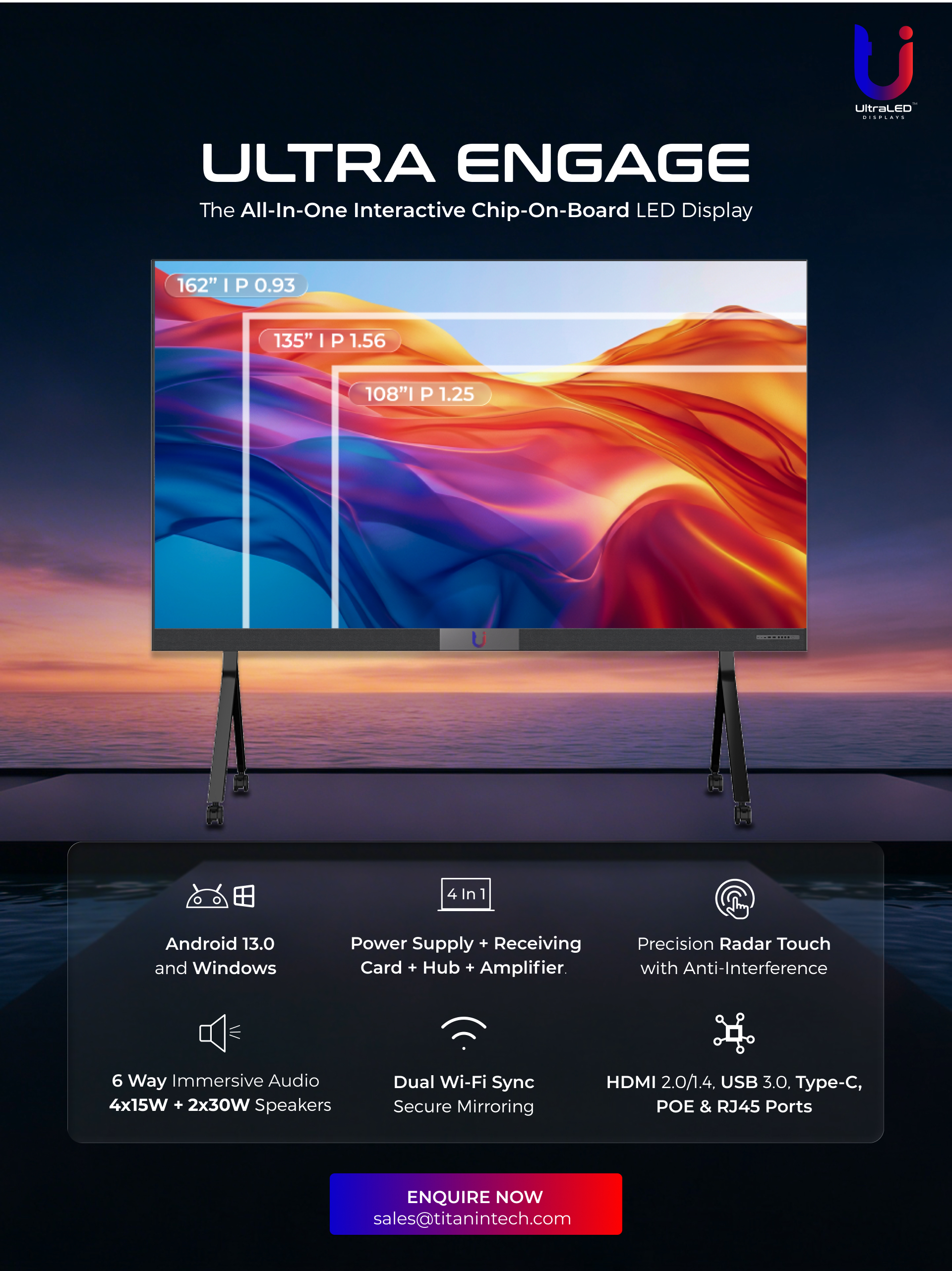Ultra Engage- The COB-powered All-in-One Interactive LED Display
