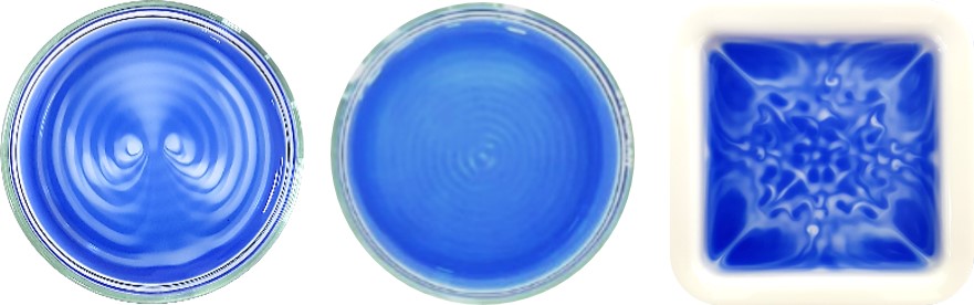 Audible sound creates complex chemical ripples and patterns