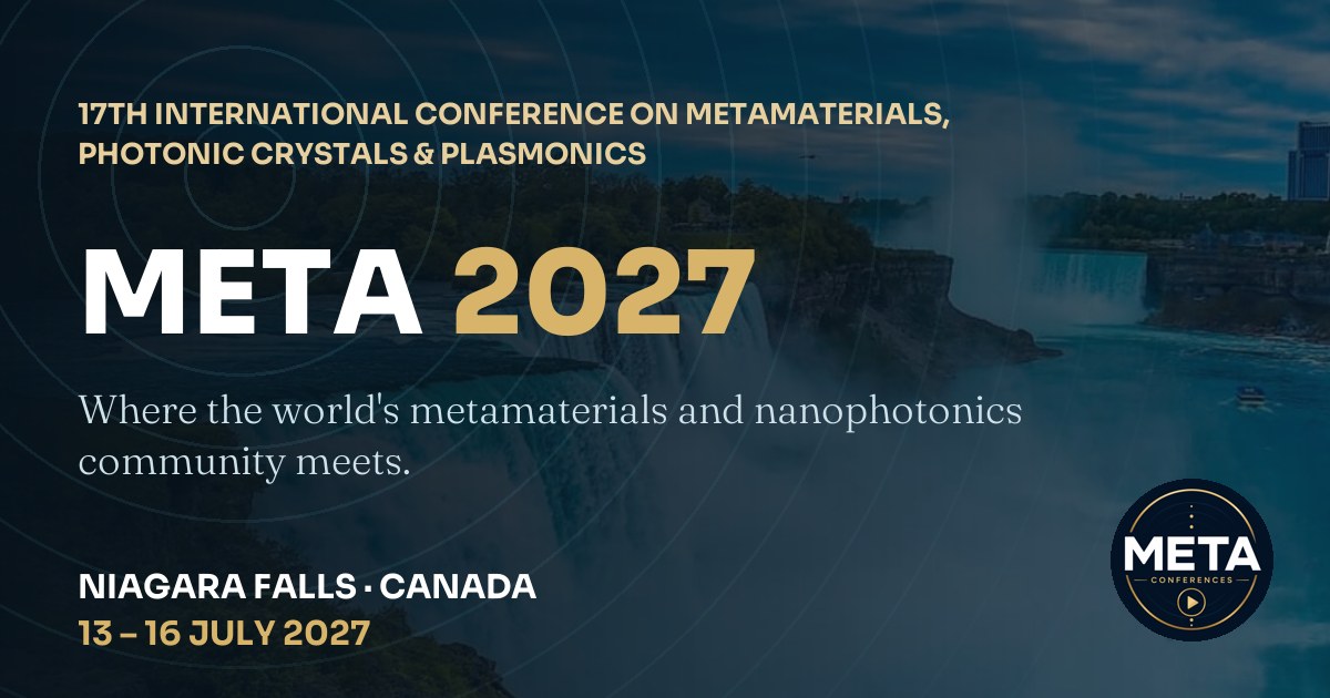 META 2027: 17th International Conference on Metamaterials, Photonic Crystals and Plasmonics