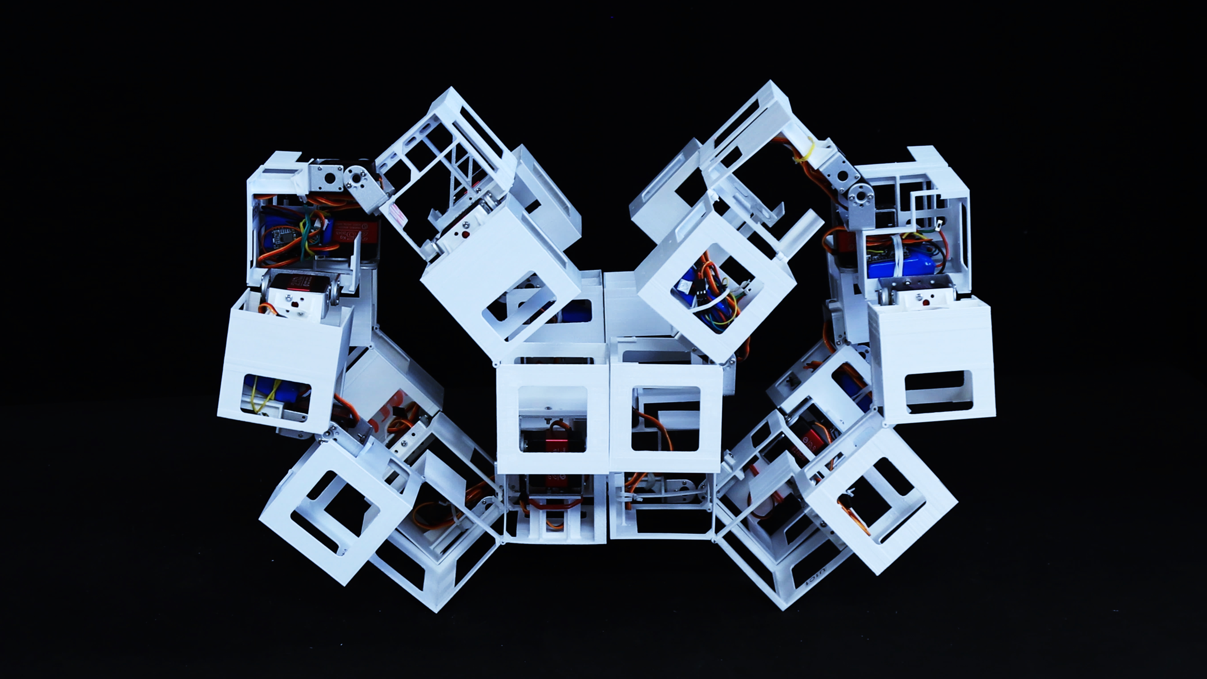 Adaptive hierarchical origami metastructures