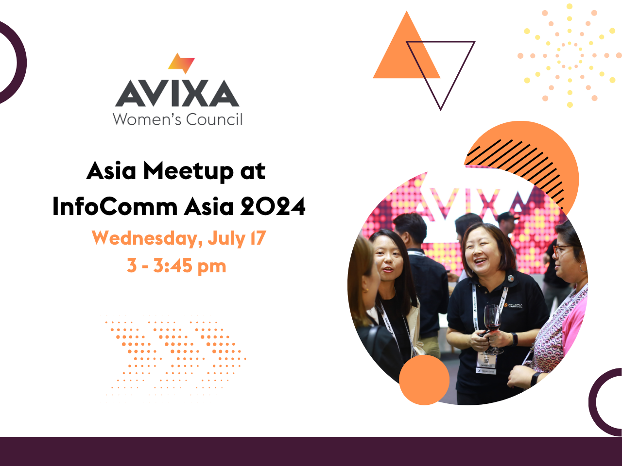 AVIXA Women’s Council in Asia – Networking event at InfoComm Asia 