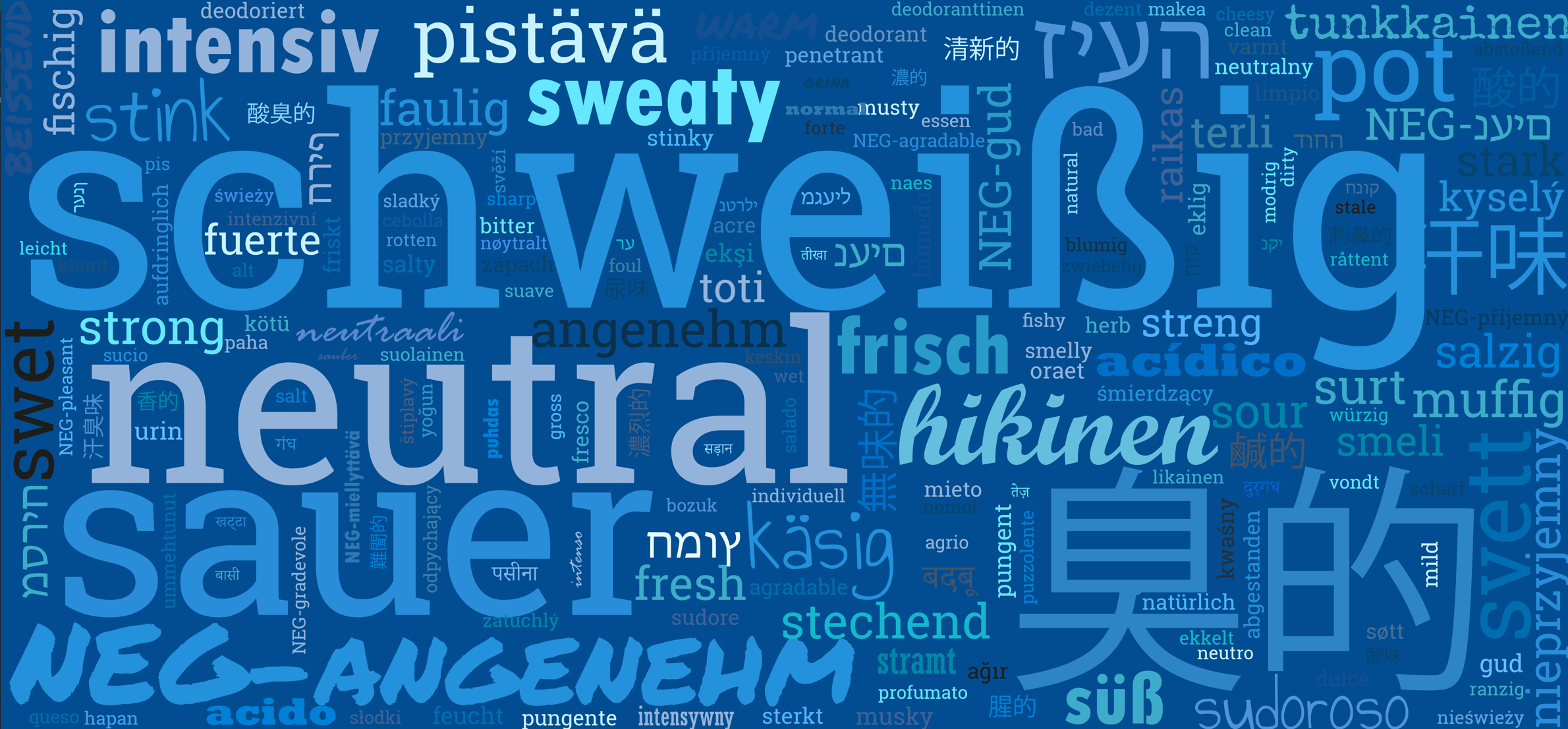 From sweaty to sour - creating a lexicon of body odor words from 13 languages