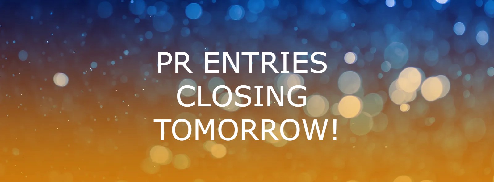 Don't miss your chance to enter!