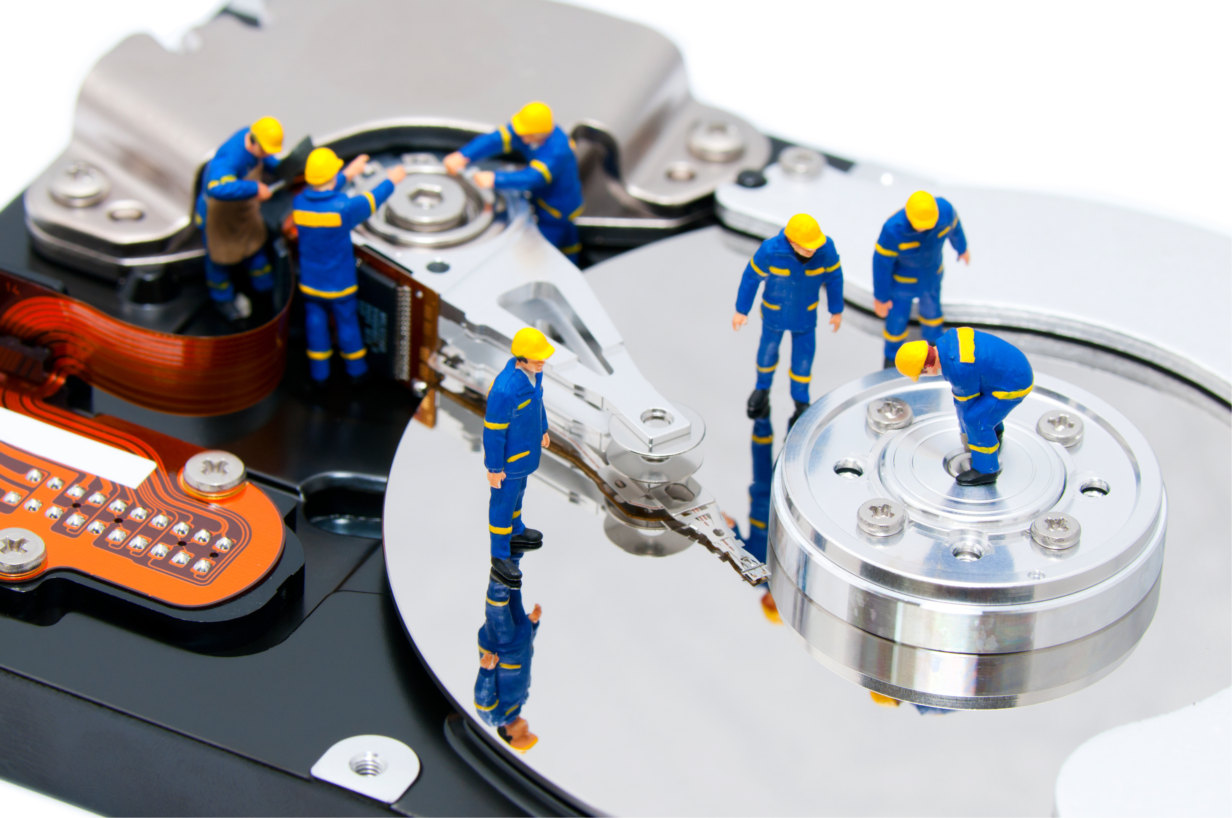 DNA hard disk repair with enzymes