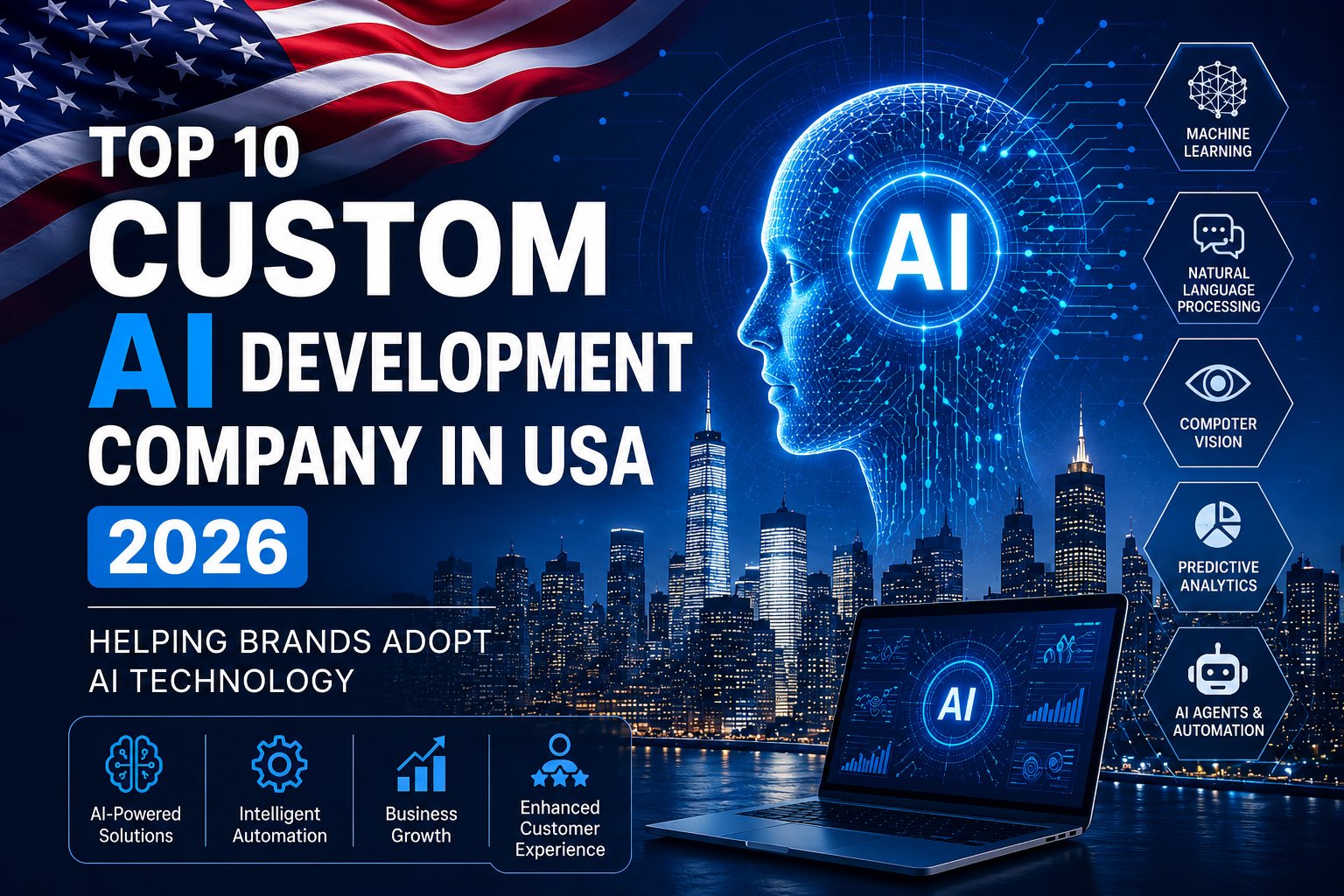 Top 10 Custom AI Development Company in USA 2026 Driving AI Adoption