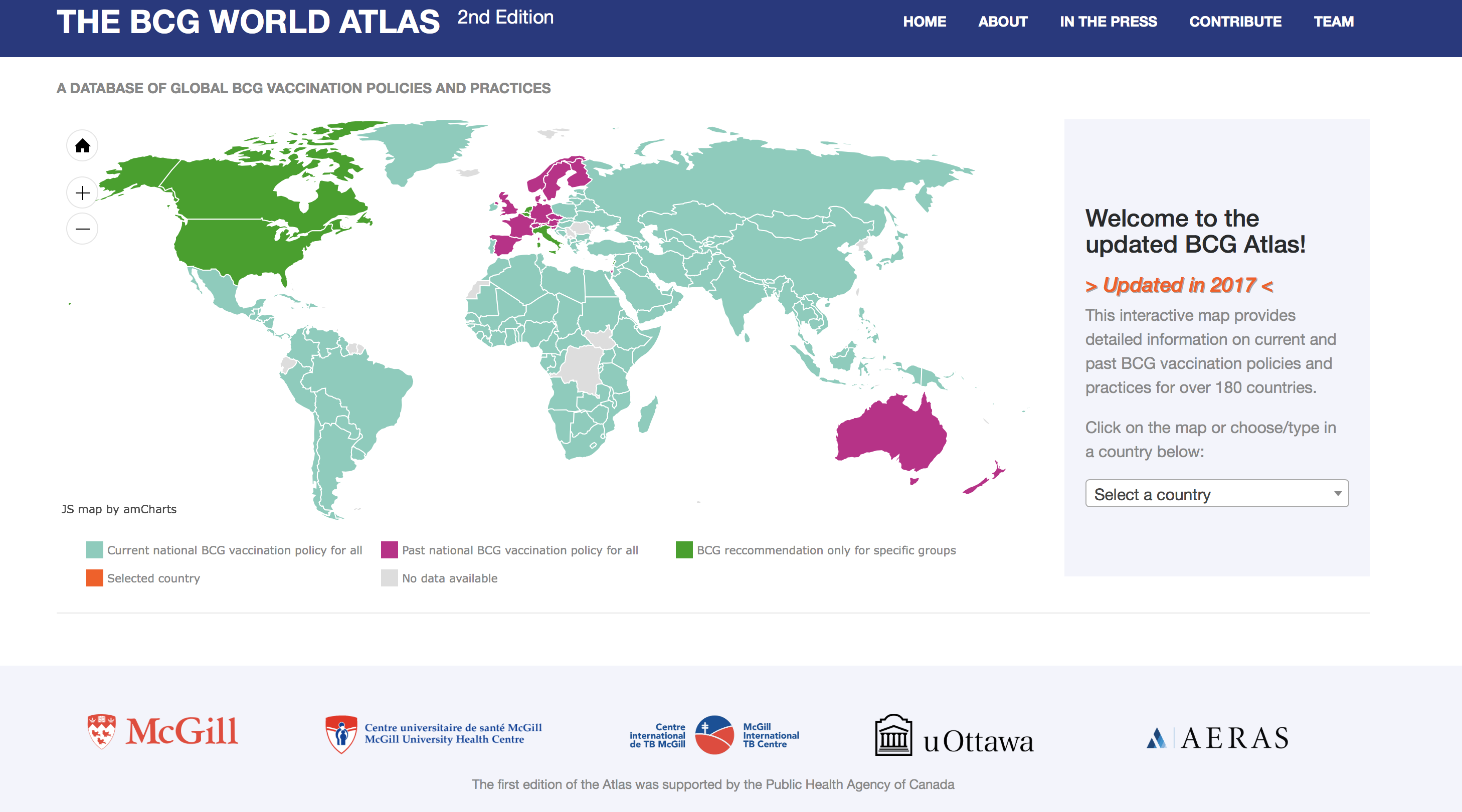 Tracking TB Vaccination Policies and Practices Through Space and Time