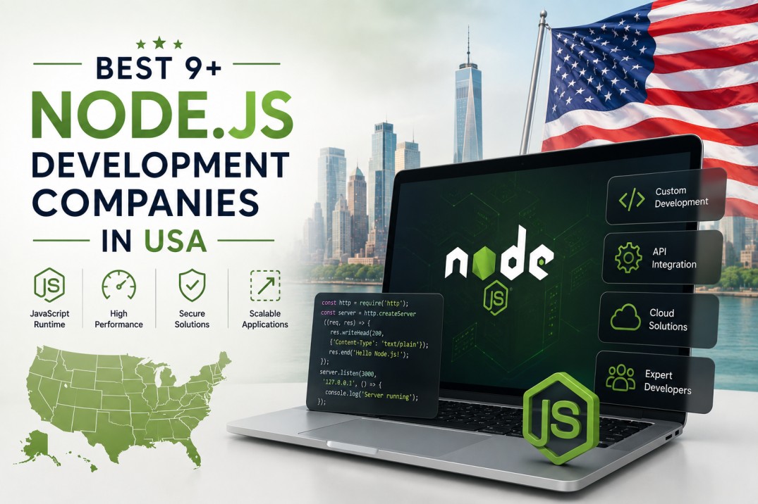 Best 9+ Node.js Development Companies in USA (2026) | Top Node.js Developers