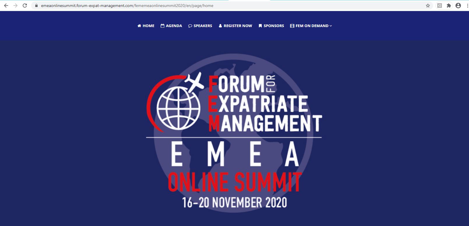 FEM is pleased to announce that registration for our EMEA Online Summit is now open!