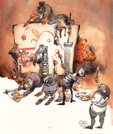  From broad brushstrokes to fine detail