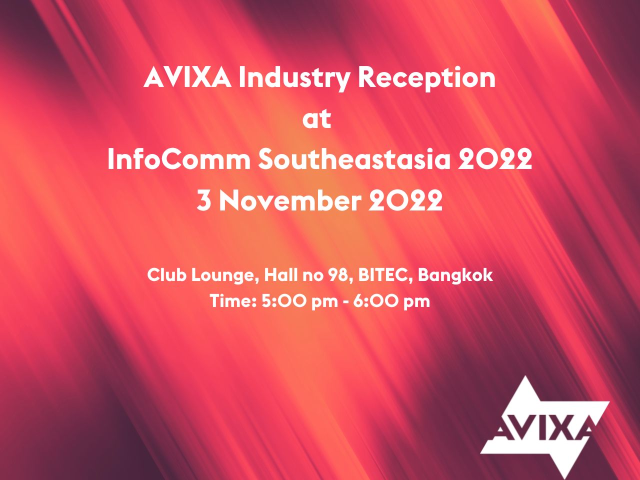InfoComm Southeast Asia -AVIXA Industry Reception