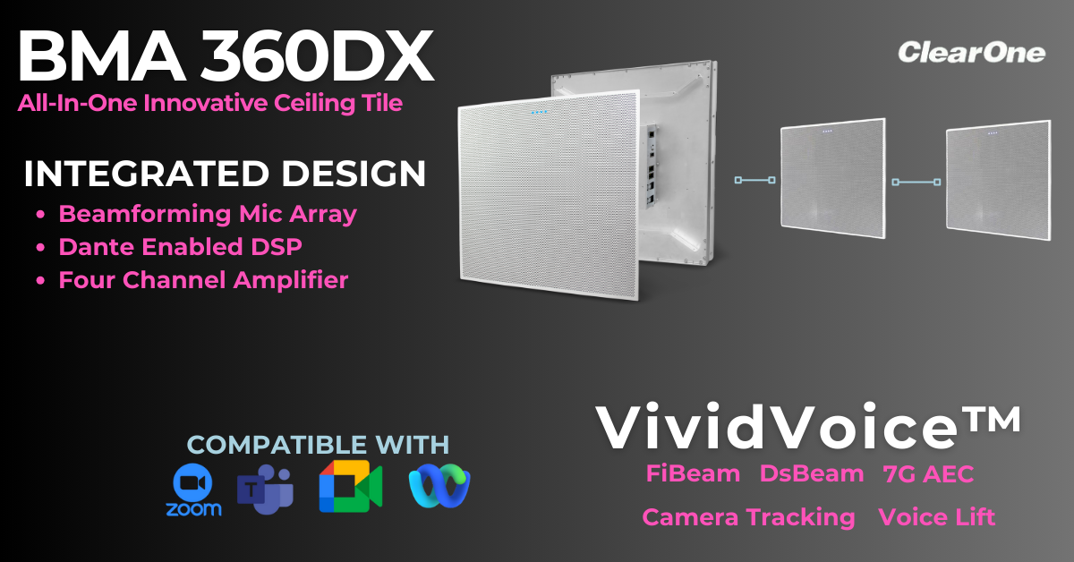 Discover the BMA 360DX: The Ultimate All-in-One Design with Integrated Microphone Array, DSP and Amplifier