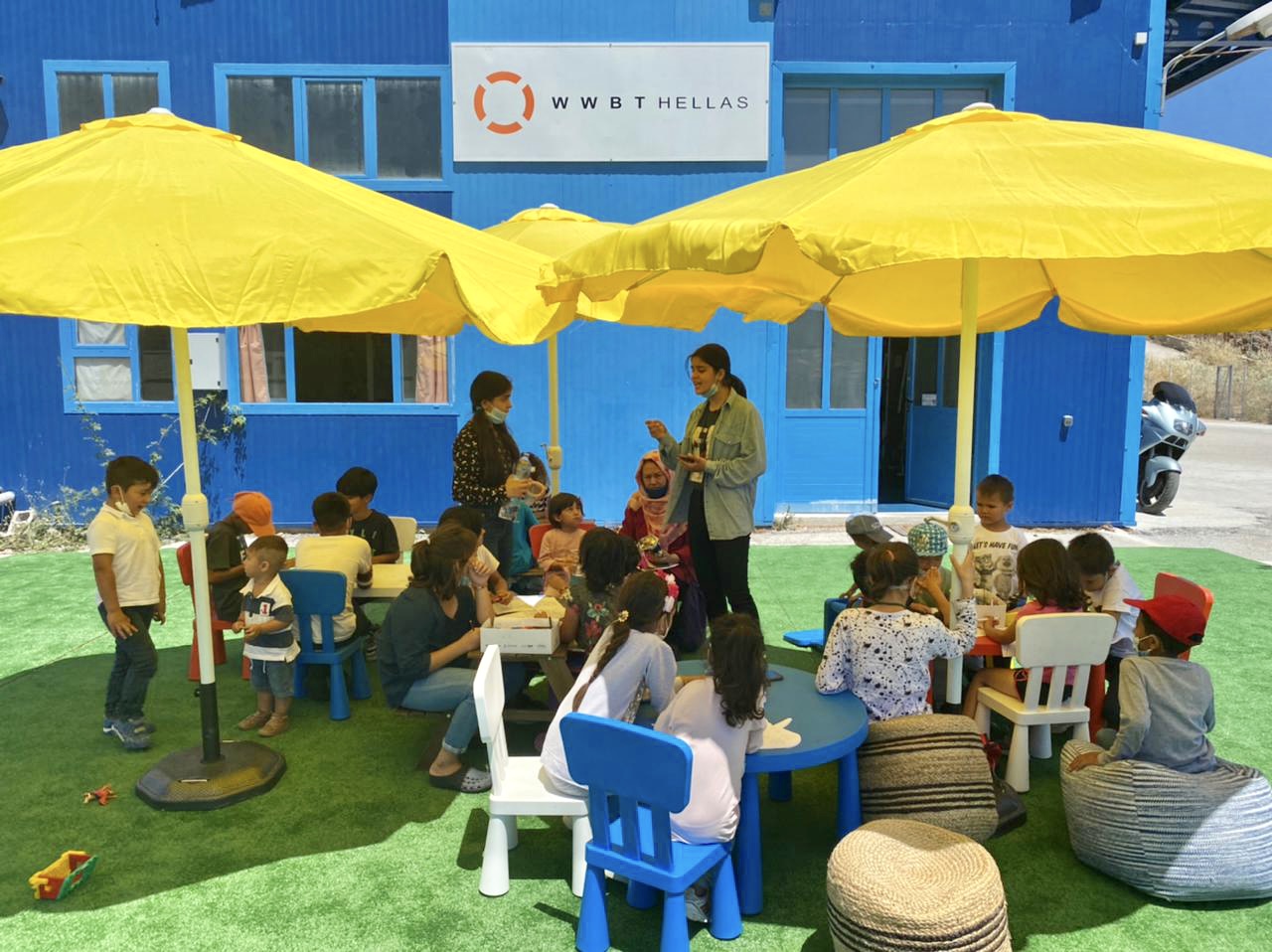 Volunteering at a women and children's refugee centre