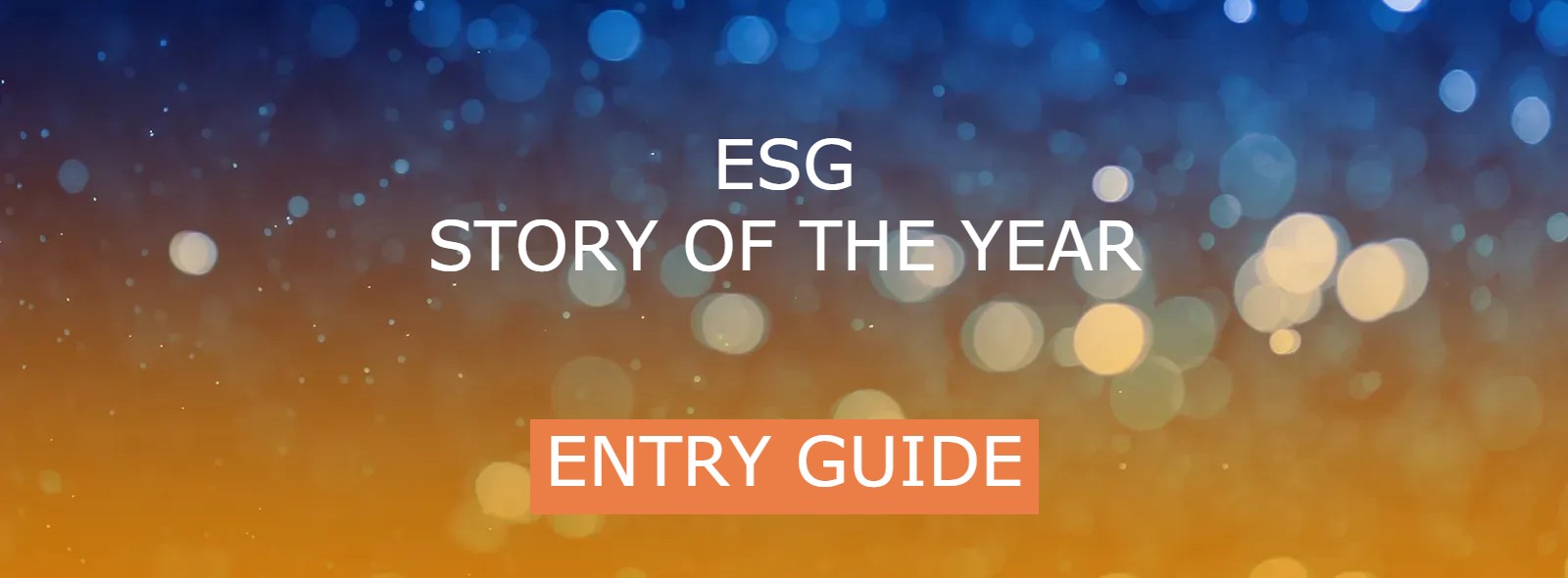 Were you behind the best ESG Story of the Year?