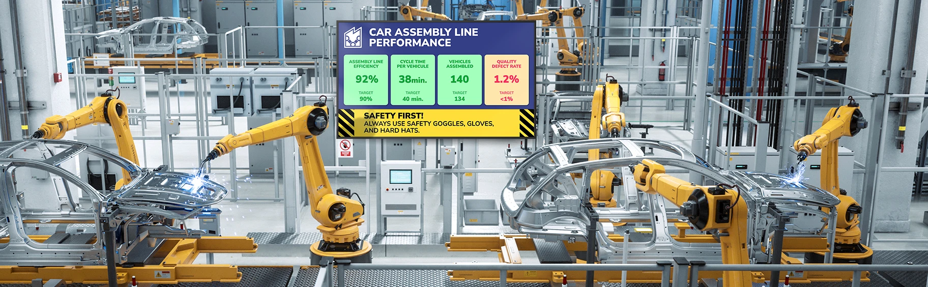 Digital Signage for Manufactures - Logistics & Factories