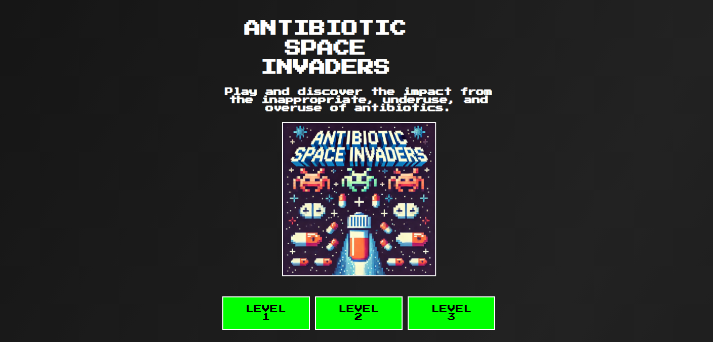 Antibiotic Space Invaders: can you beat AMR?