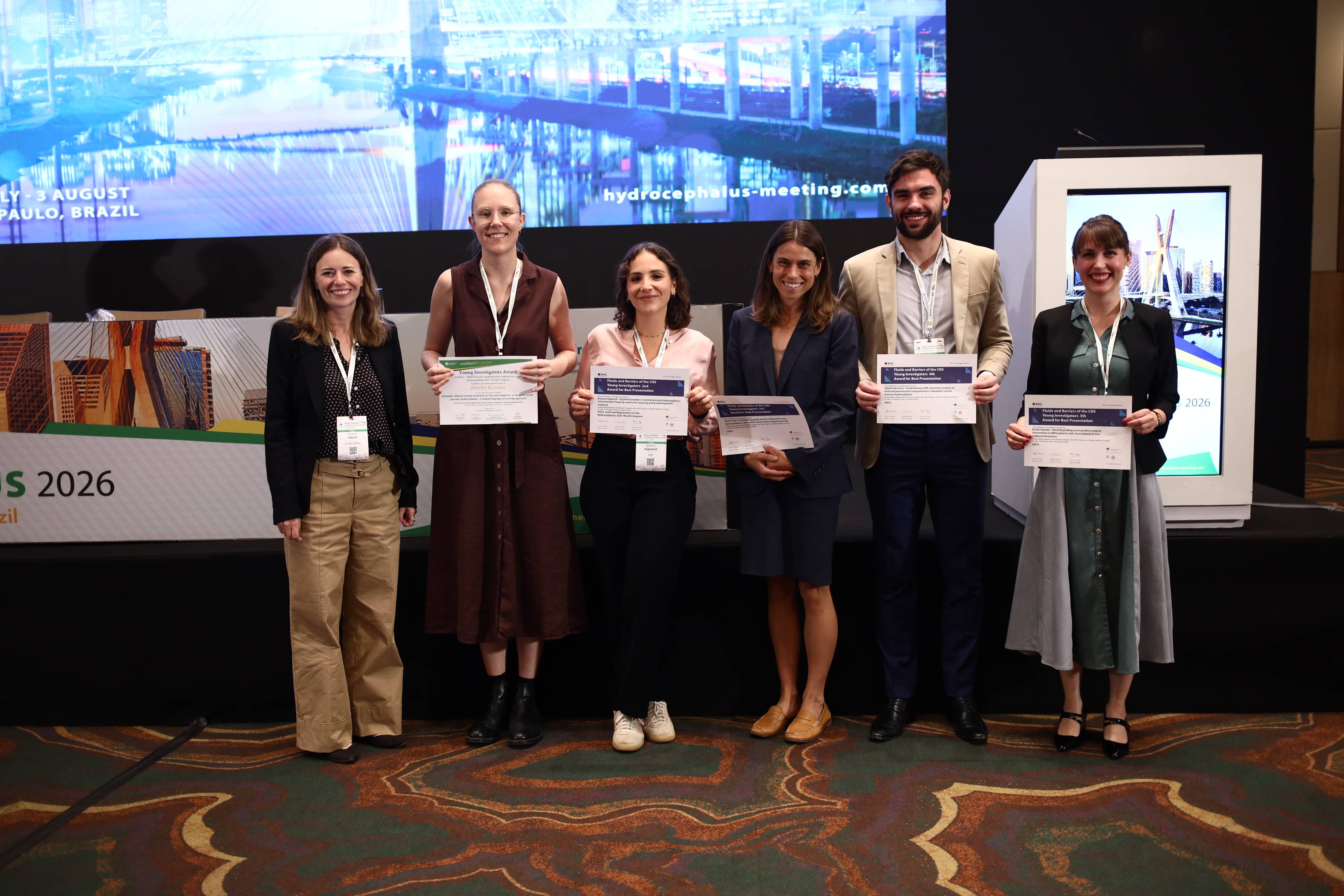 Fluids and Barriers of the CNS & Hydrocephlus Society Young Investigator Awards 2026