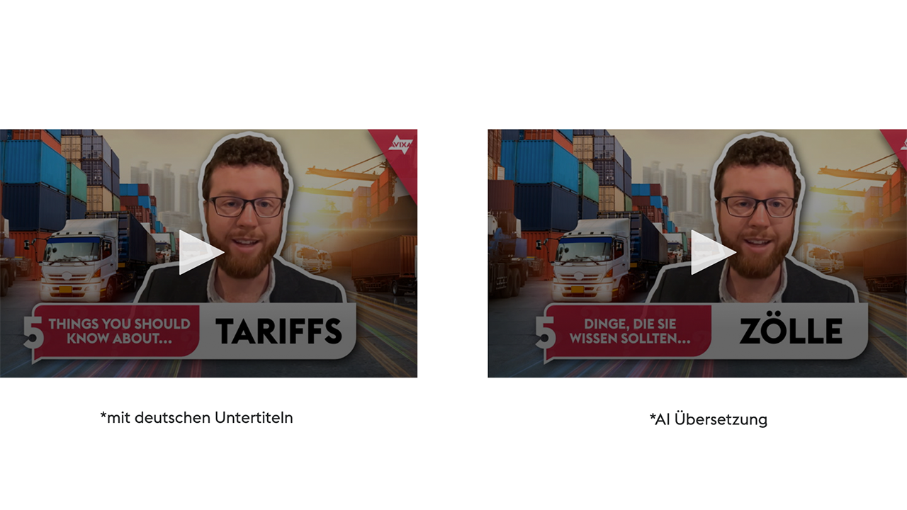 Videos übersetzen. AI oder Untertitel