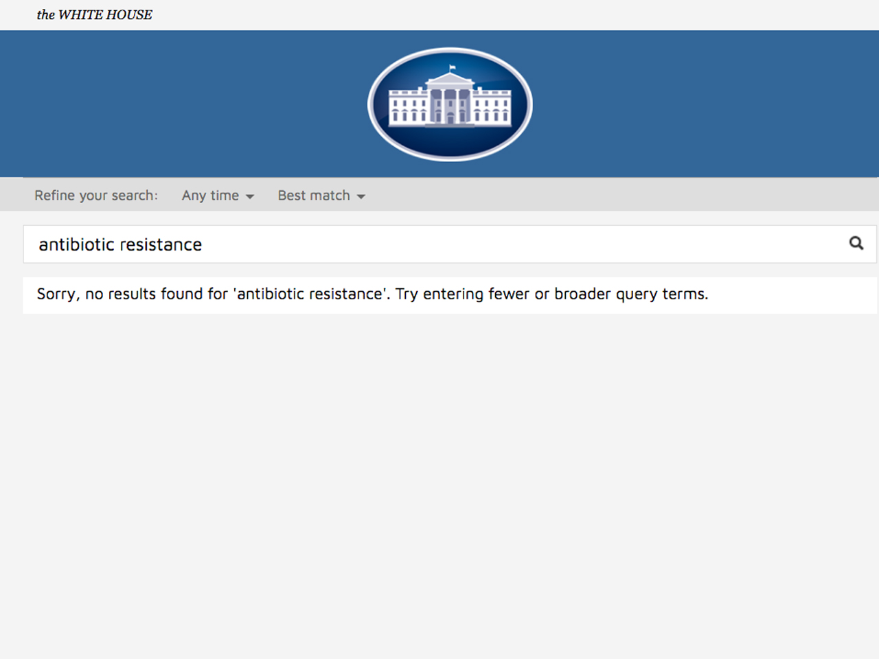 Is antibiotic resistance "Fake News"?